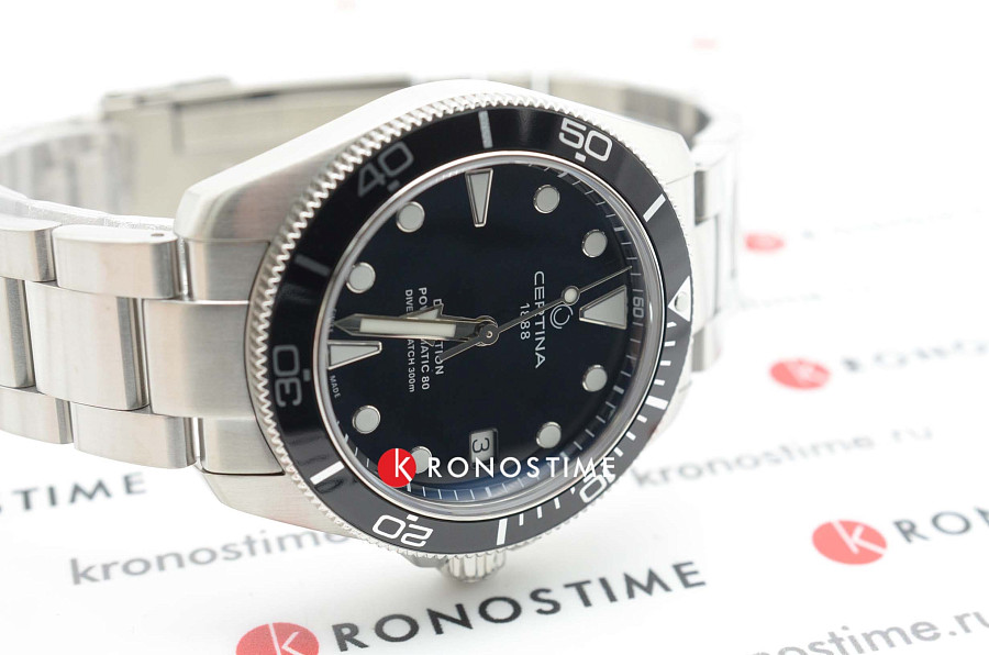 Часы Certina DS Action Diver Powermatic 38 MM C032.807.11.051.00 — сталь металл, нержавеющая сталь