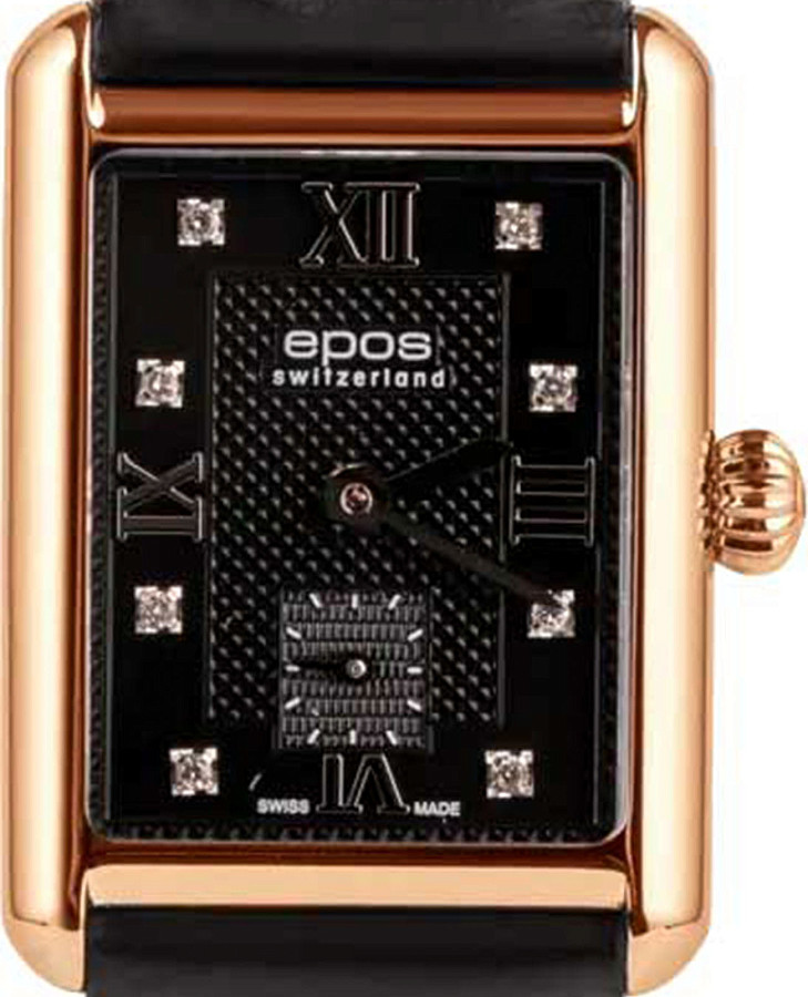 Часы Epos Ladies 8002.702.24.85.15 — кварцевые, металл сталь