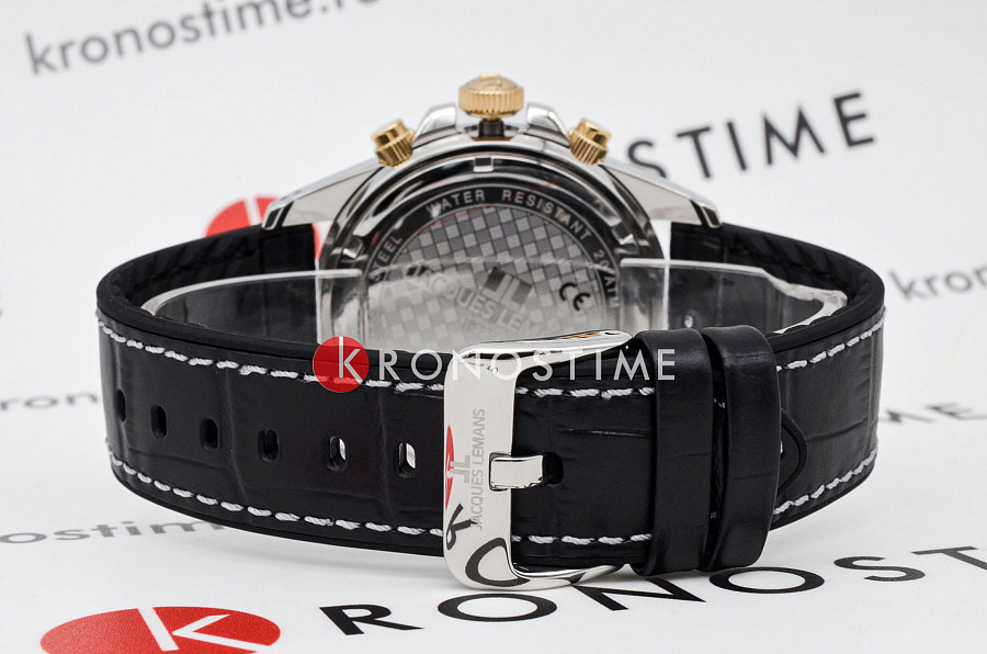 Часы Jacques Lemans Liverpool Diver 1-2206F — кожа + силикон, мужские