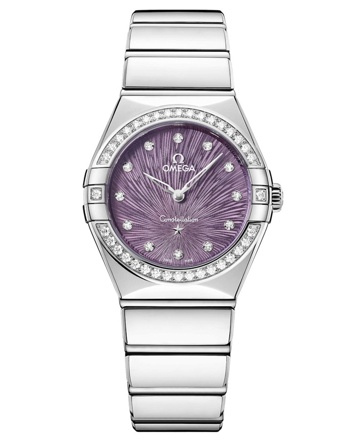 Часы Omega Constellation 131.15.28.60.60.001 — женские, фиолетовый