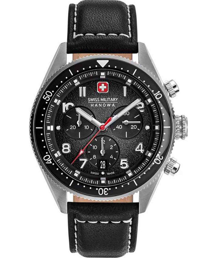 Часы Swiss Military Hanowa Greyhound Chrono SMWGC0003801 — мужские, черный