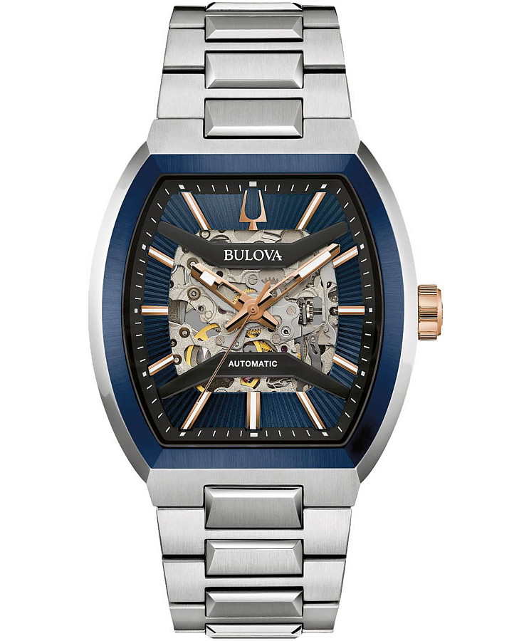 Часы Bulova Maquina 98A319 — мужские, синий