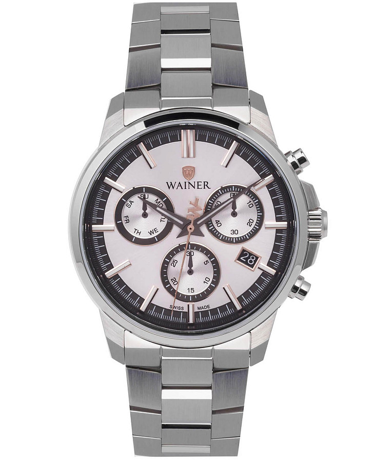 Часы Wainer Classic WA.16200-E — мужские, белый