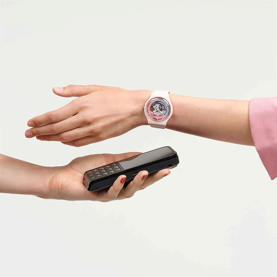 Часы Swatch New Gent Bioceramic Swatch Pay! SO32P103-5300 — артикул SO32P103-5300