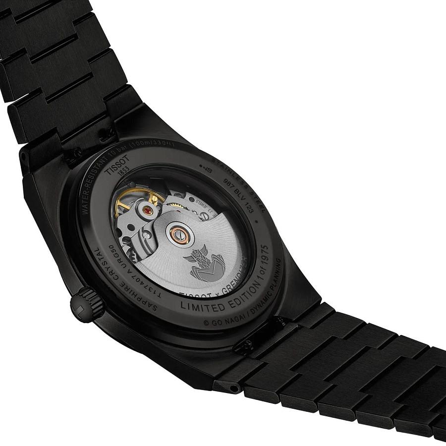Часы Tissot PRX UFO Robot Grendizer 50th Anniversary 40mm T137.407.33.051.01 — мужские, нержавеющая сталь с pvd-покрытием