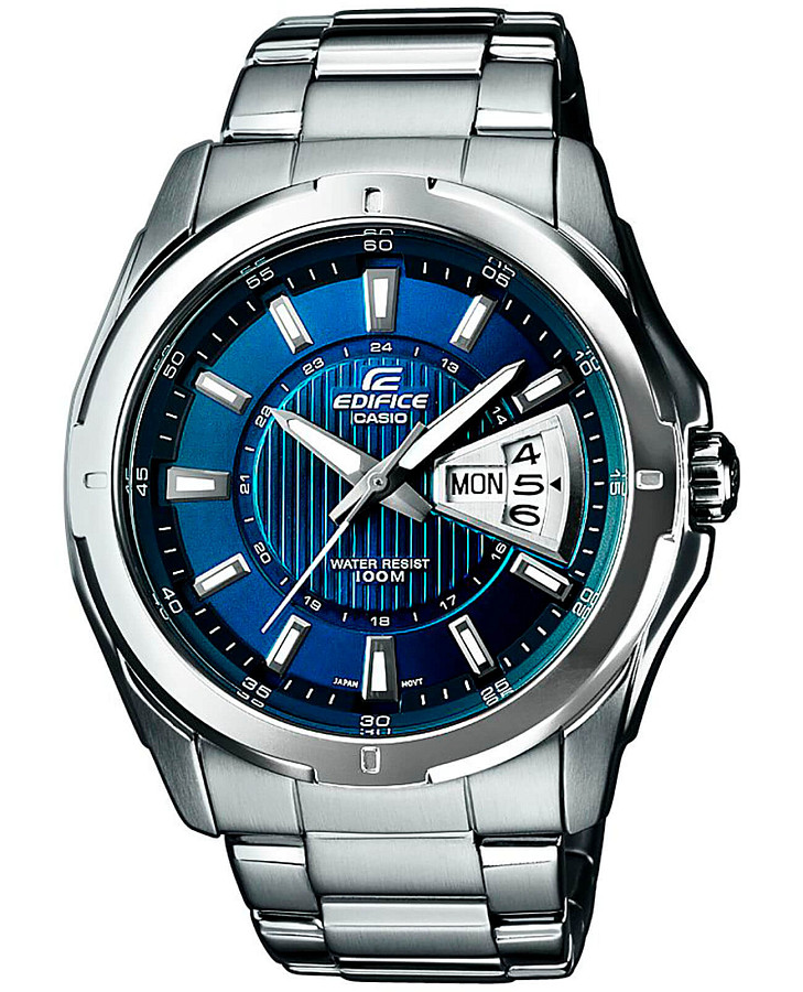 Часы Casio Edifice EF-129D-2A — мужские, синий