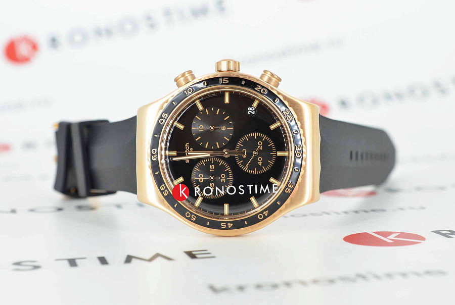Часы Swatch I New Chrono YVG410 — кварцевые, сталь металл