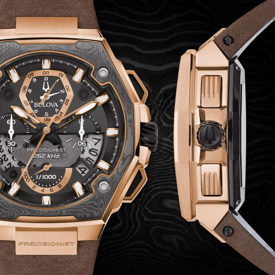 Часы Bulova Precisionist 98B356 — металл сталь, США