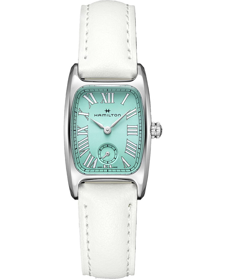 Часы Hamilton American Classic Boulton Small Second Quartz H13321861 — женские, бирюзовый