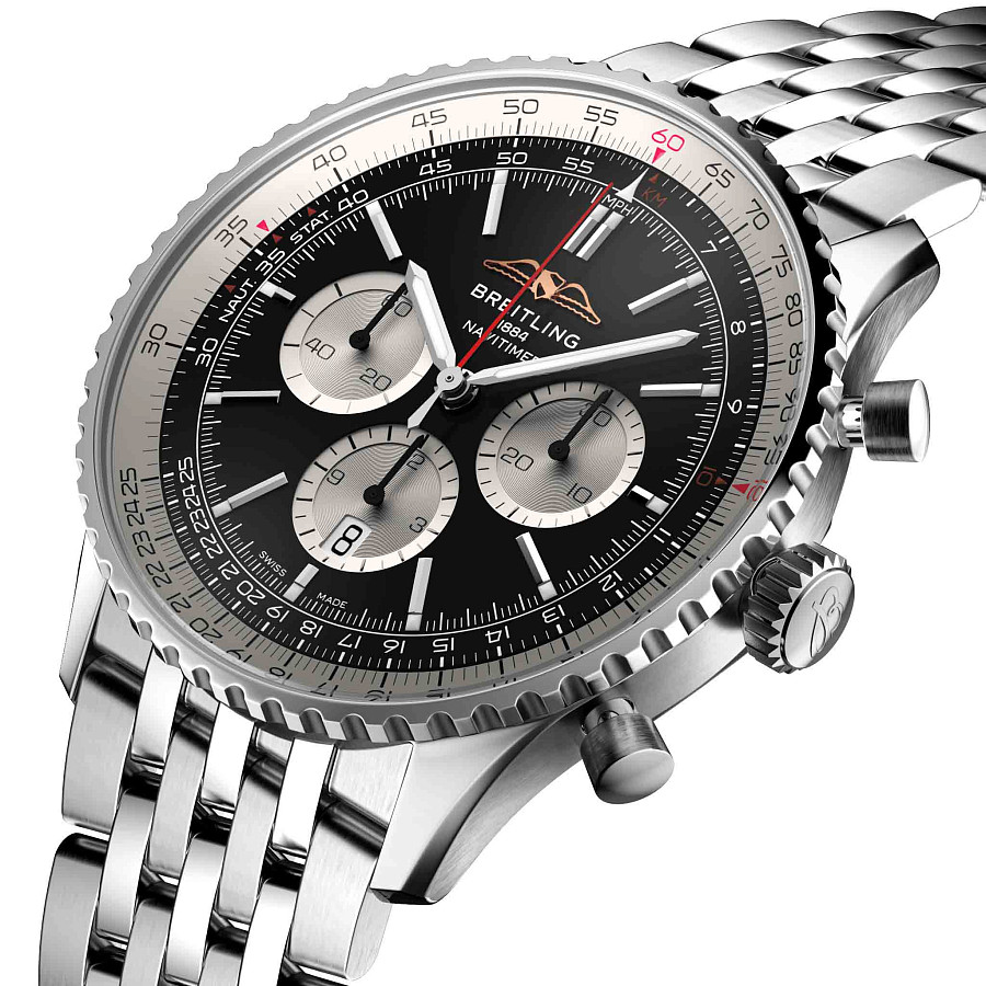 Часы Breitling Navitimer B01 Chronograph 46 AB0137211B1A1 — Швейцария, механические