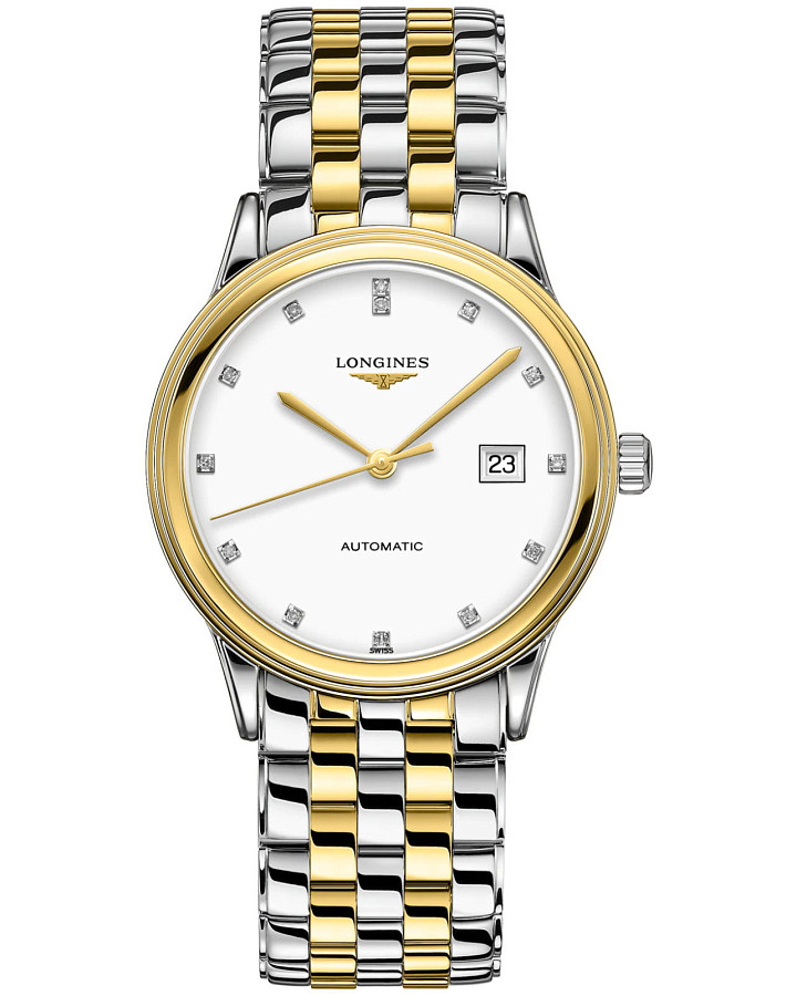 Часы Longines Flagship L4.984.3.27.7 — мужские, белый