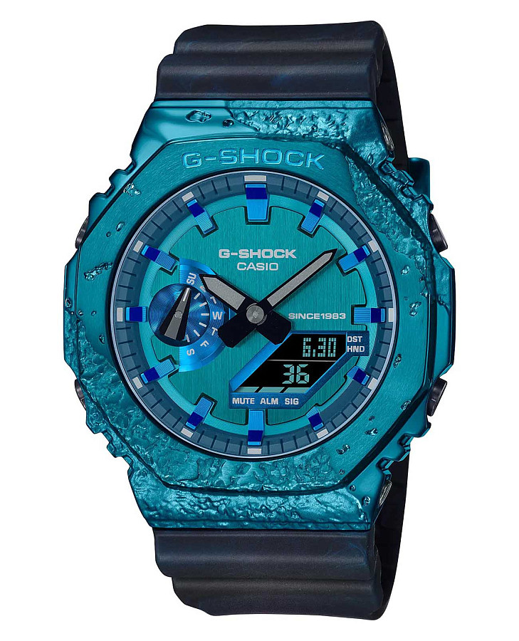 Часы Casio G-Shock GM-2140GEM-2A — мужские, бирюзовый