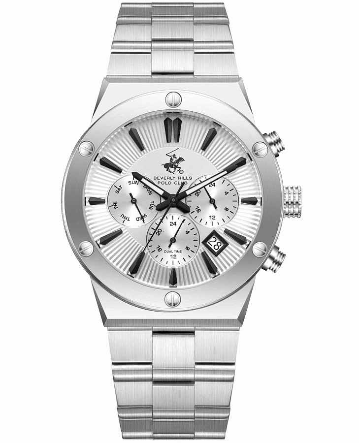 Часы Beverly Hills Polo Club BP3871X.330 — мужские, серебристый