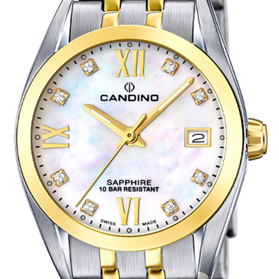 Часы Candino Couple Quartz C4704/E — кварцевые, металл сталь