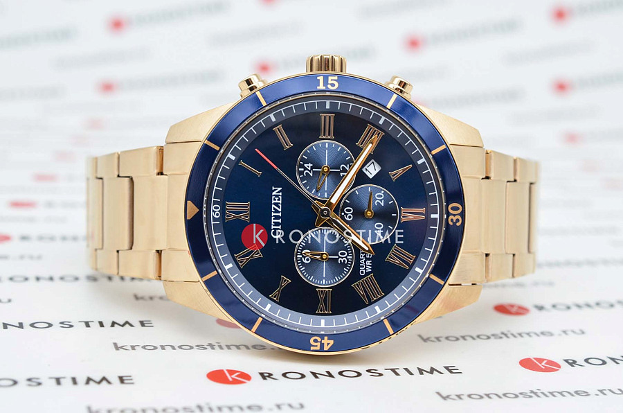 Часы Citizen Chronograph AN8169-58L — кварцевые, металл сталь