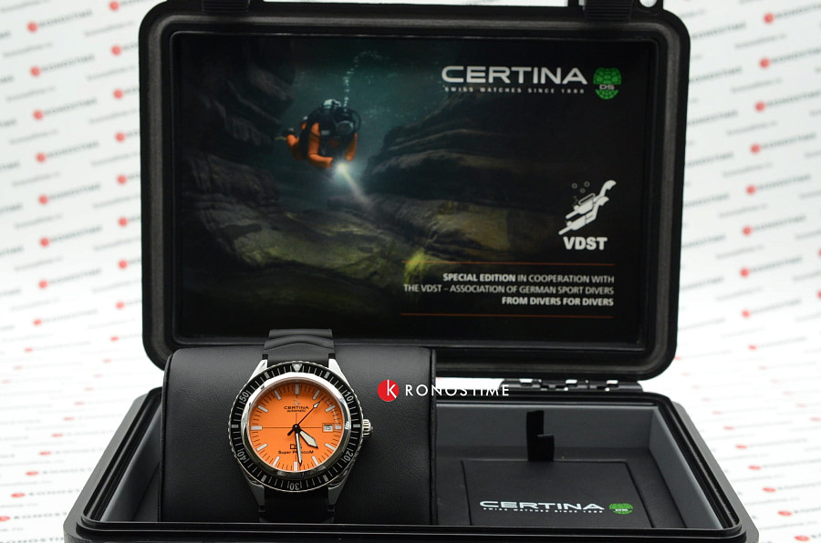 Часы Certina DS Super PH500M C037.407.17.280.10 — черный, сталь металл