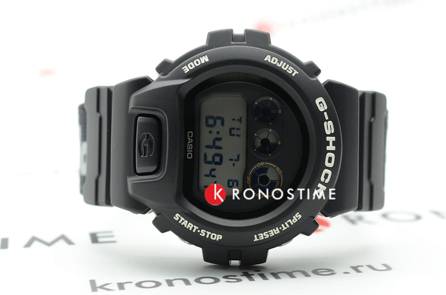 Часы Casio G-Shock DW-6900PF-1 — нейлон, мужские