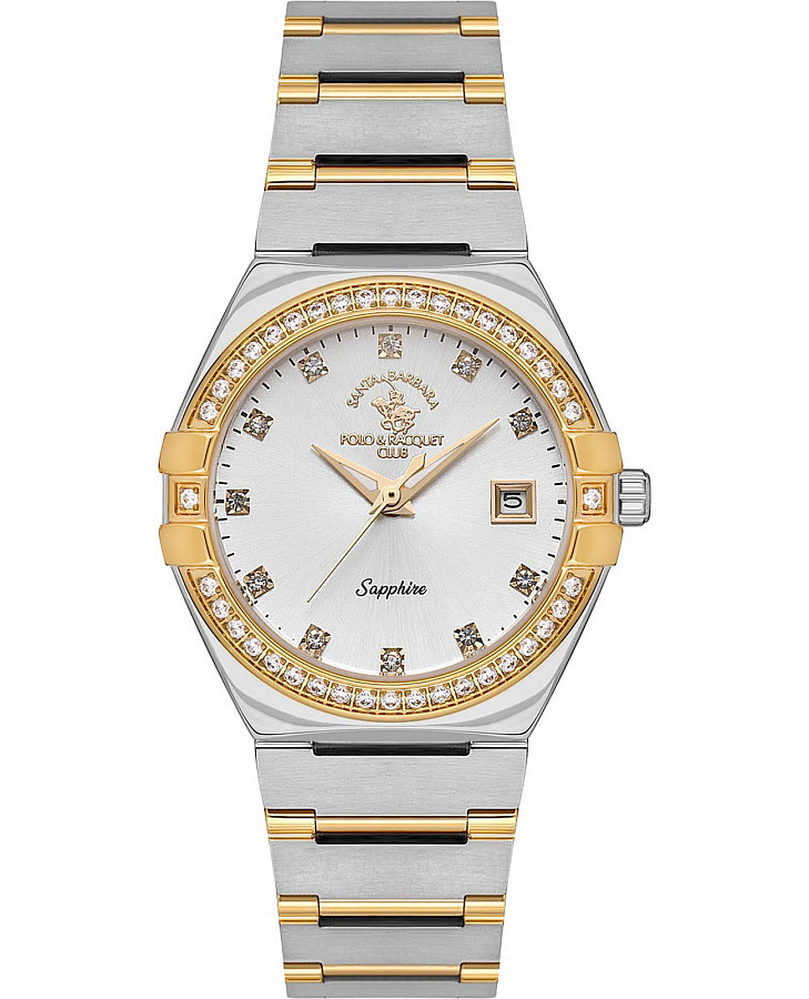 Часы Santa Barbara Polo & Racquet Club Luxury SB.1.10540-3 — женские, серебристый