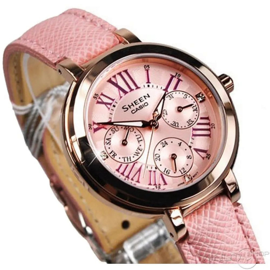 Часы Casio Sheen SHE-3034GL-4A — металл сталь, Япония