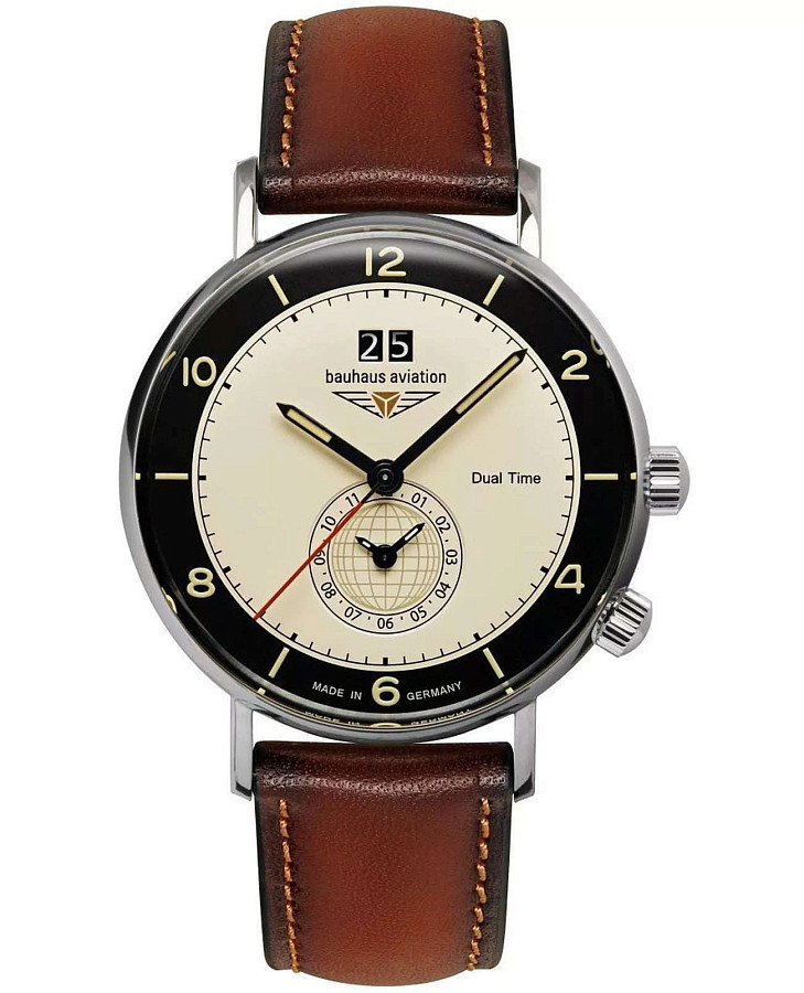 Часы Bauhaus Aviation 24462 — мужские, бежевый