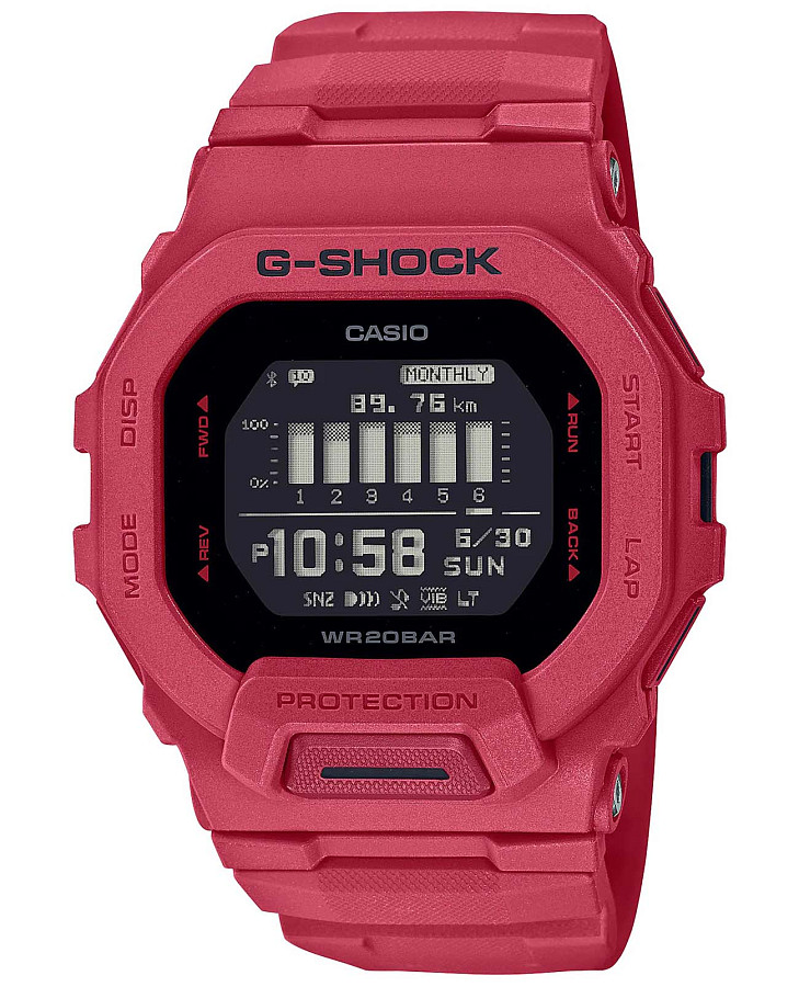 Часы Casio G-Shock GBD-200RD-4 — мужские, черный