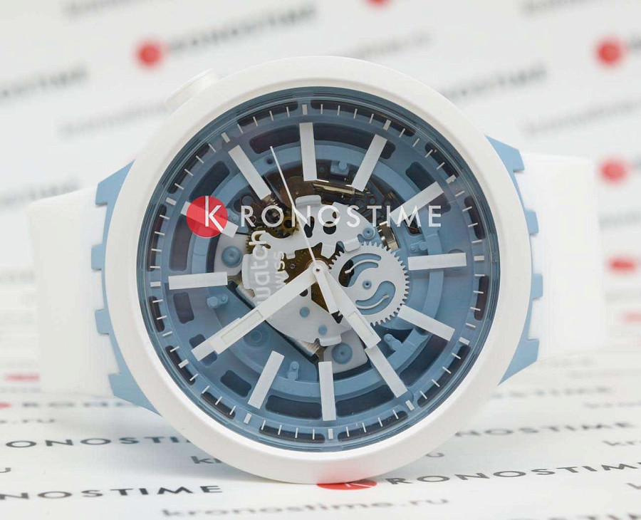 Часы Swatch Big Bold Bioceramic Lacquered SB03N103 — кварцевые, биокерамика