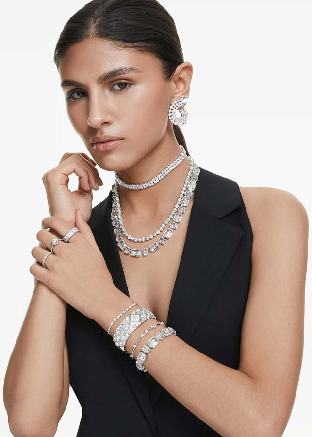 Часы Swarovski Curiosa Bangle 5724515 — серебристый, сталь металл