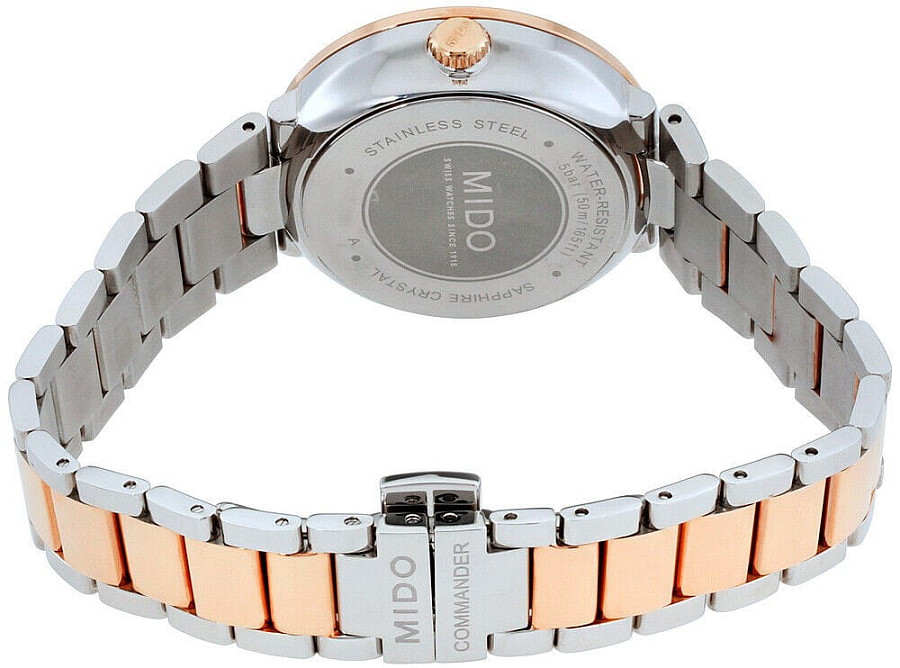 Часы Mido Commander M014.207.22.116.00 — нержавеющая сталь с pvd-покрытием, женские