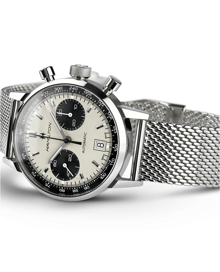 Часы Hamilton American Classic Intra-Matic Auto Chrono H38416111 — механические, металл сталь