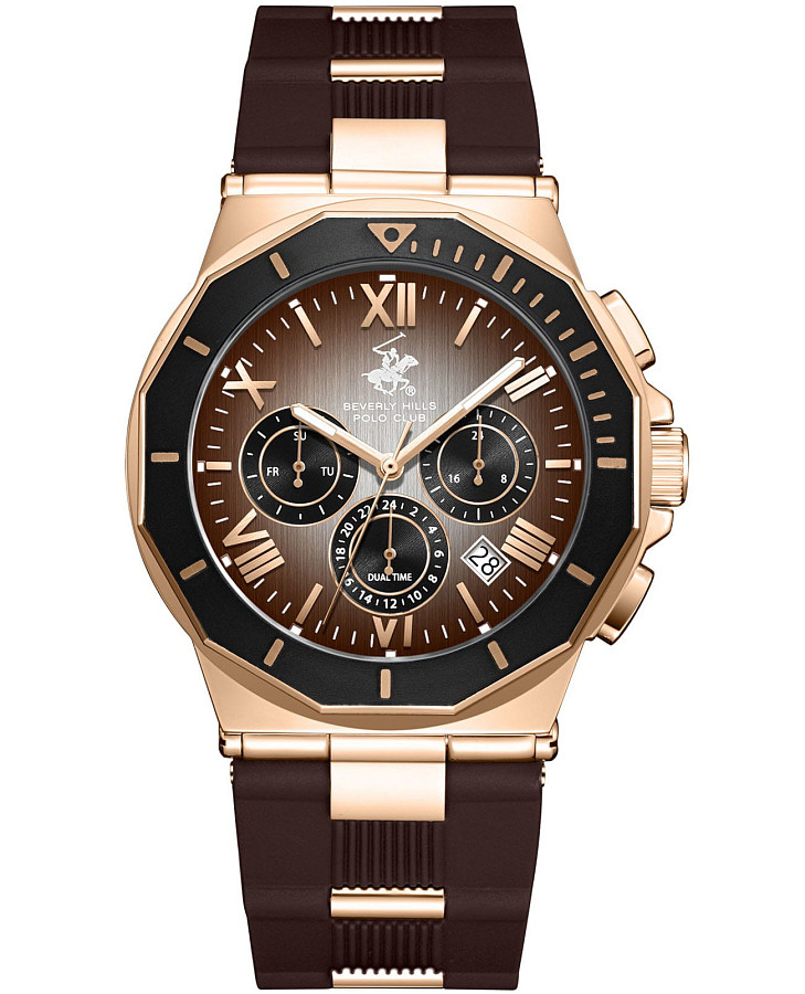 Часы Beverly Hills Polo Club BP3887X.851 — мужские, коричневый