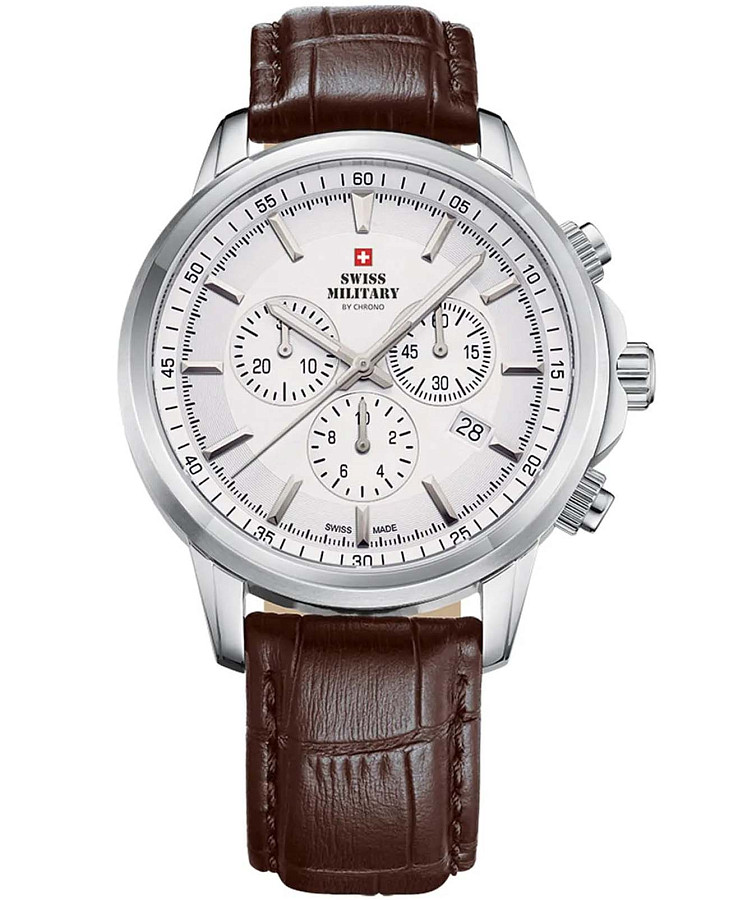Часы Swiss Military by Chrono SM34052.20 — мужские, белый