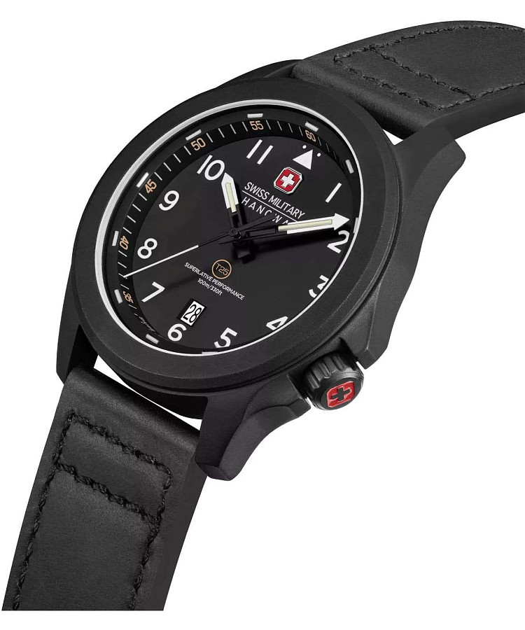 Часы Swiss Military Hanowa SMWGB0005241 — черный, сталь металл
