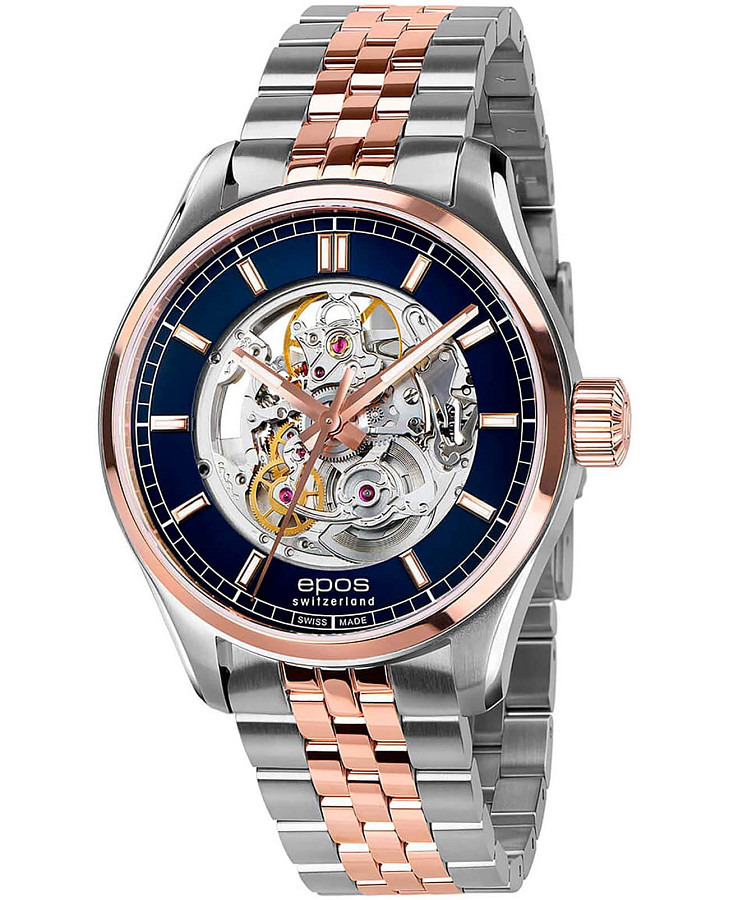 Часы Epos Passion 3501.135.34.16.44 — мужские, синий