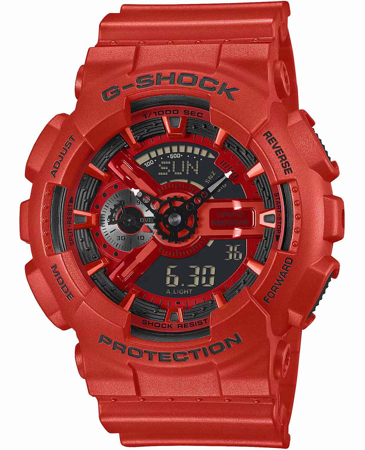 Часы Casio G-Shock GA-110RRB-4A — мужские, черный