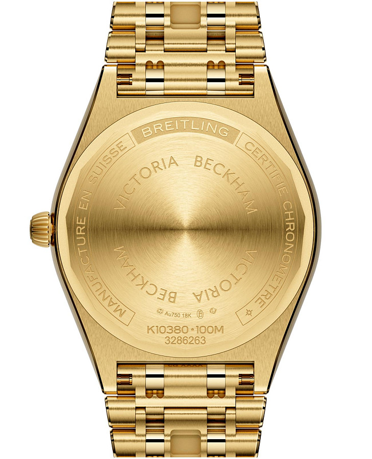 Часы Breitling Chronomat Automatic 36 Victoria Beckham K103801A1C1K1 — 18-каратное желтое золото, женские