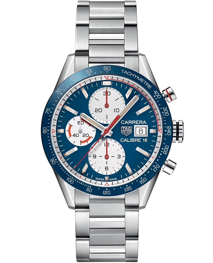Часы TAG Heuer Carrera CV201AR.BA0715 — мужские, синий