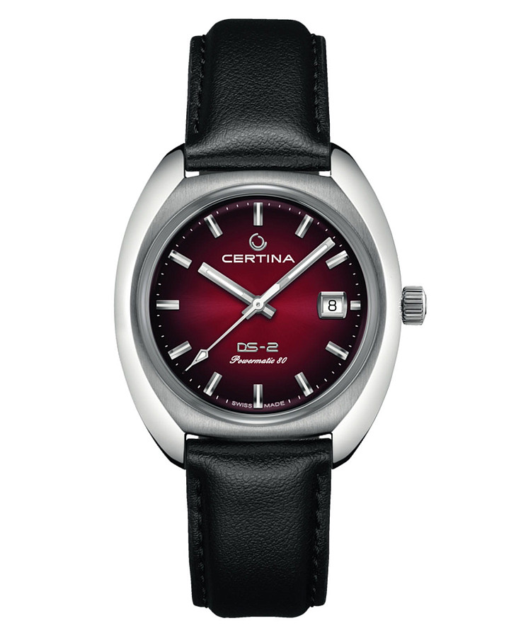 Часы Certina DS-2 C024.407.17.421.00 — мужские, бордовый