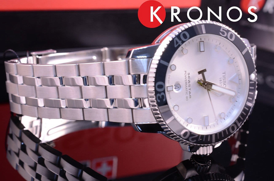 Часы Tissot Seastar 1000 Powermatic 80 T120.407.11.031.00 — нержавеющая сталь, мужские