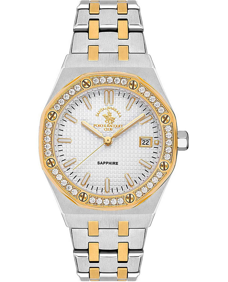 Часы Santa Barbara Polo & Racquet Club Luxury SB.1.10554-3 — женские, серебристый