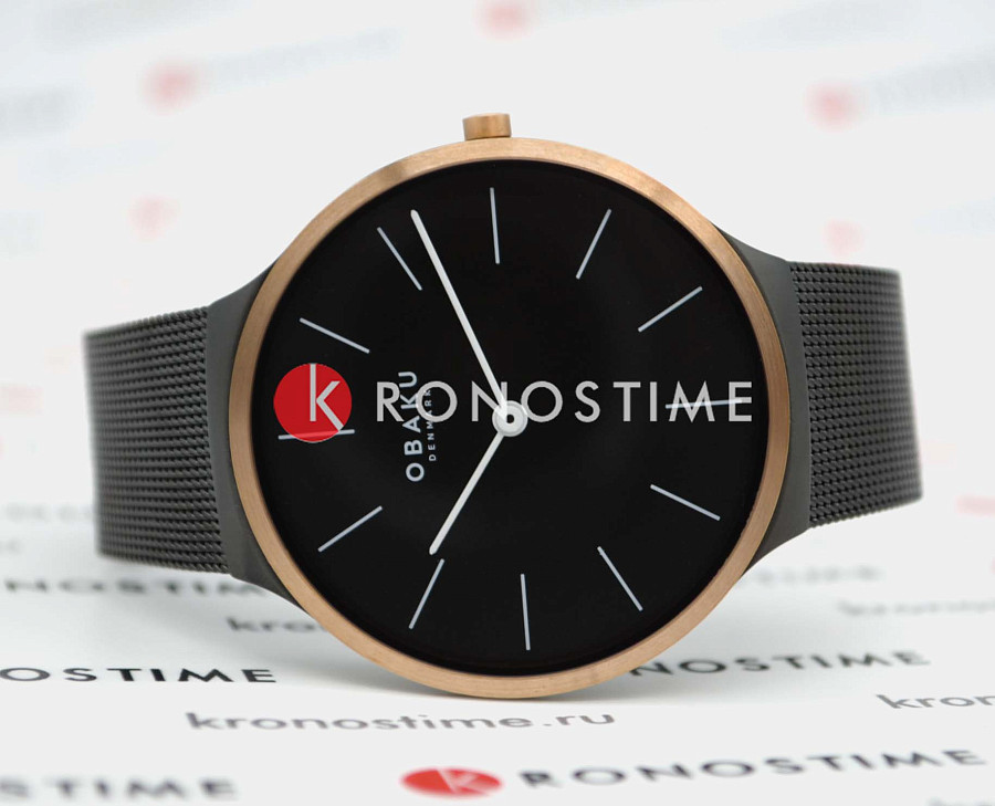 Часы Obaku Ark Cyan V240GXMBMB — нержавеющая сталь, мужские