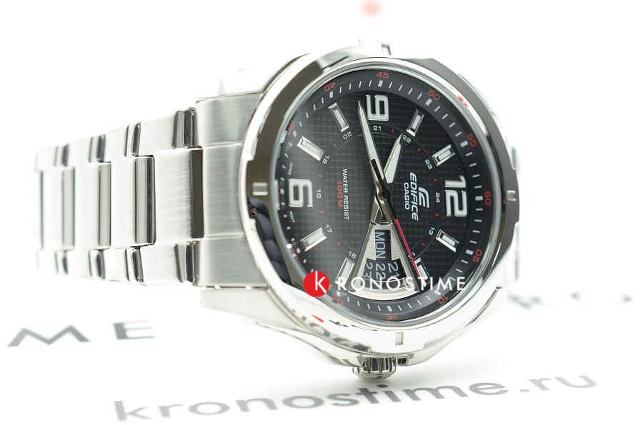 Часы Casio Edifice EF-129D-1A — кварцевые, металл сталь