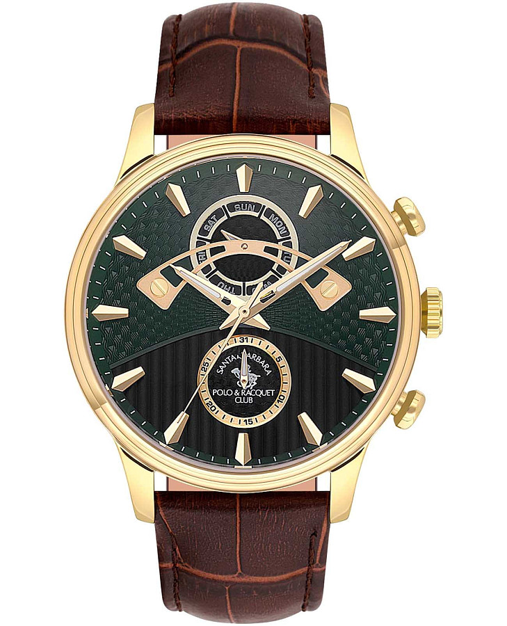 Часы Santa Barbara Polo & Racquet Club Legend SB.1.10593-5 — мужские, зеленый