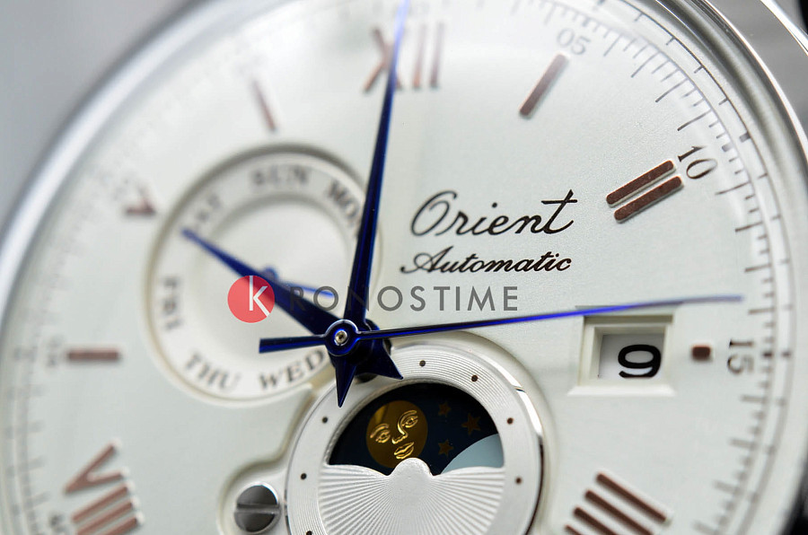 Часы Orient Sun & Moon RA-AK0808S (RN-AK0808S) — кожаный, мужские