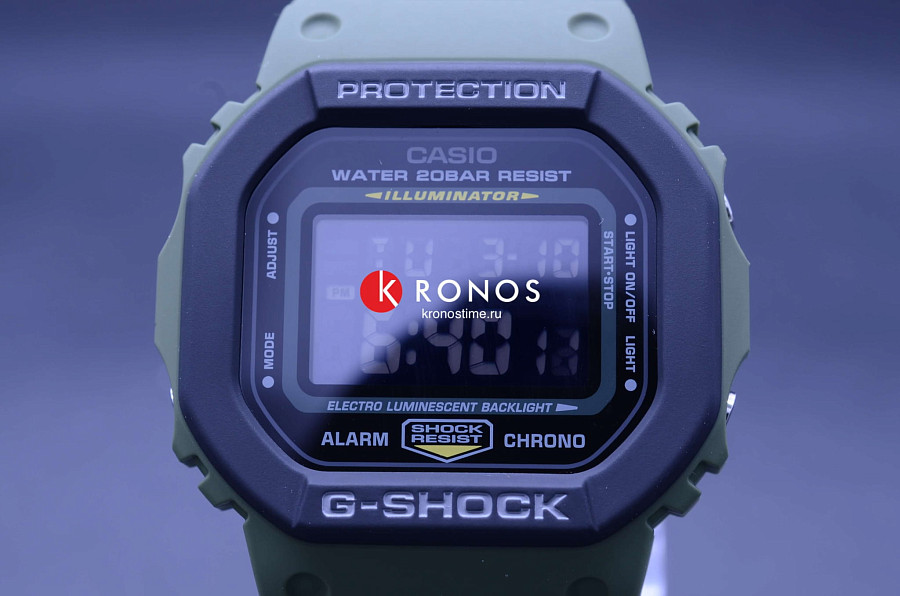 Часы Casio G-Shock DW-5610SU-3DR (DW-5610SU-3E) — пластик, мужские, Япония