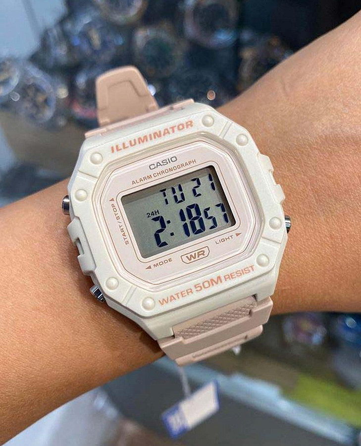 Часы Casio Collection W-218HC-4A2VEF — кварцевые, пластик