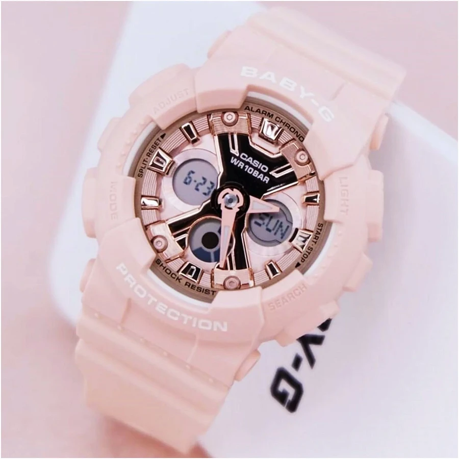 Часы Casio Baby-G BA-130-4A — женские, розовый