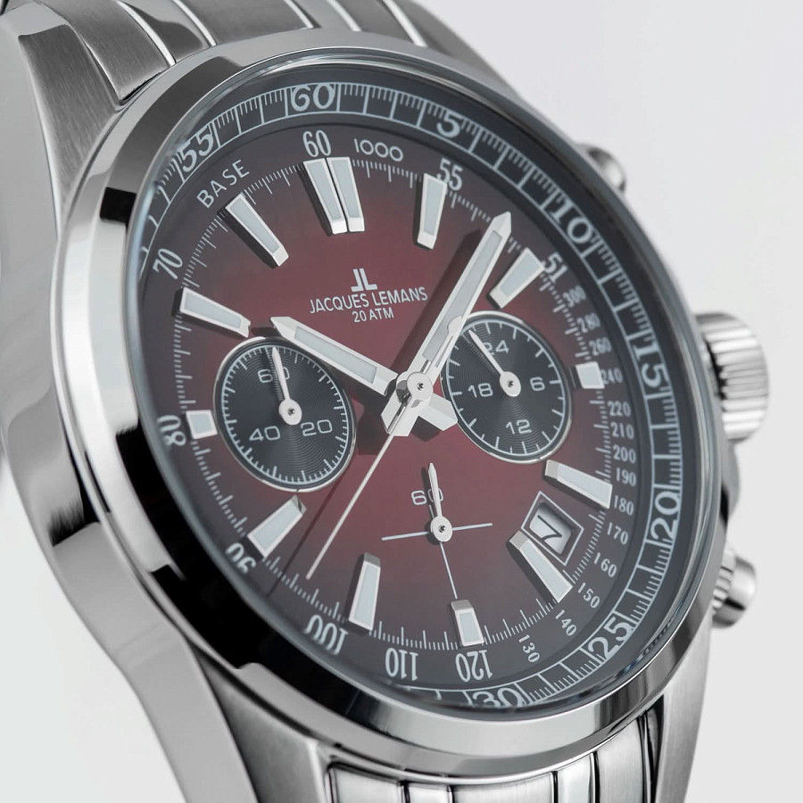 Часы Jacques Lemans Liverpool 1-2117ZQ — нержавеющая сталь, мужские