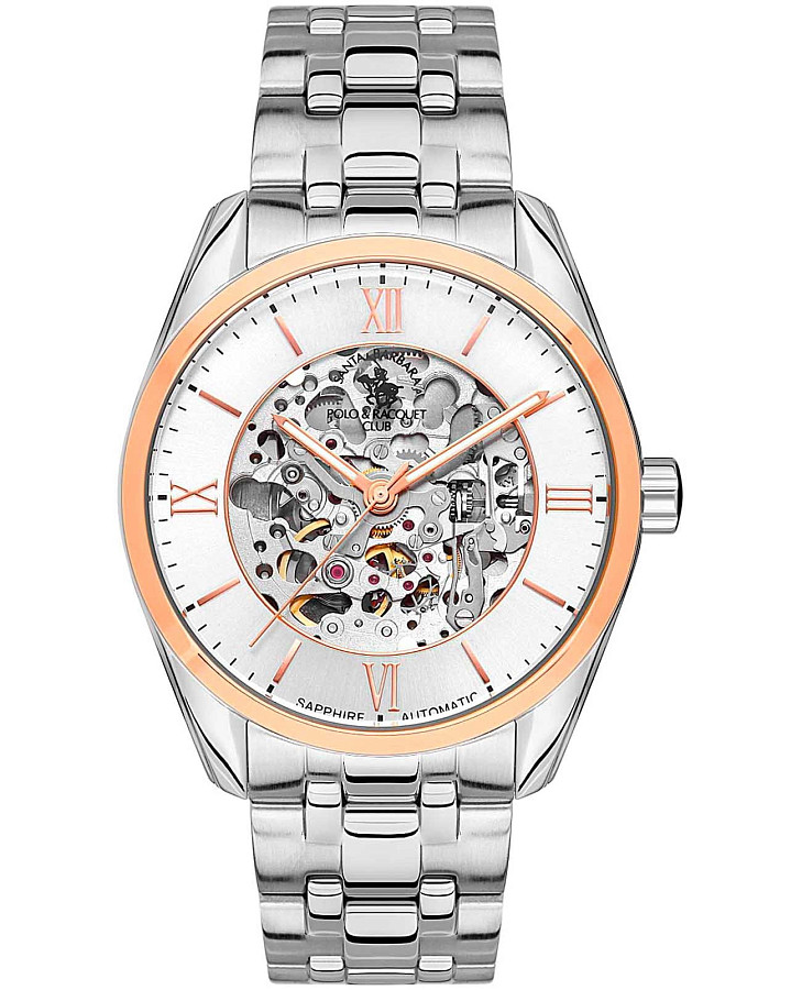 Часы Santa Barbara Polo & Racquet Club Luxury SB.4.1005-6 — мужские, серебристый