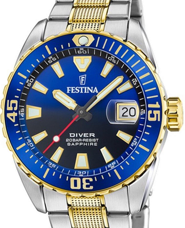 Часы Festina The Originals F20706/1 — кварцевые, сталь металл