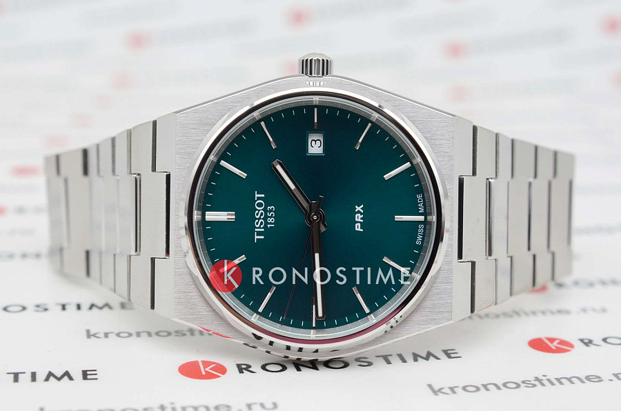 Часы Tissot PRX T137.410.11.091.00 — кварцевые, металл сталь